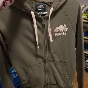 Roots zip up hoodie